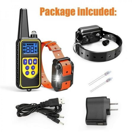 Clearance! Remote Dog Training Collar Waterproof Rechargeable LCD Display for All Size beep Shock Vibration Mode