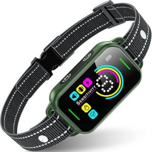 Dog Bark Collar Bark Collar for 8-120lb Dogs Smart Bark Collar Rechargeable Anti Barking Training Collar with 8 Adjustable Sensitivity Bark Shock Collar with Beep Vibration Visit the DINJOO Stor