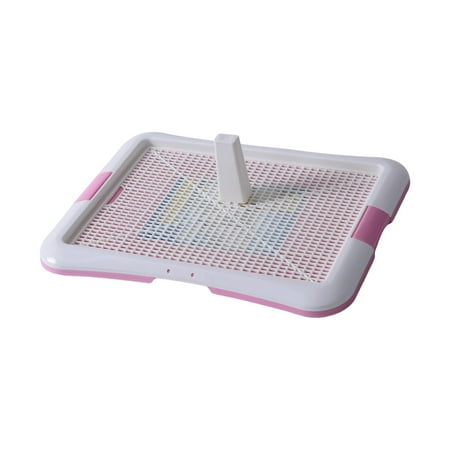 Dog Toilet Puppy Pee Tray with Urinary Column Pet Litter Pan Dog Potty Tray Potty Trainer for Small Medium Large Dogs Pets Supplies XL