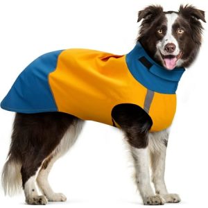 Double-Layer Dog Jackets Dog Coats for Large Dogs Rainproof & Windproof Dog Coat for Medium Large Extra Large Dogs-L