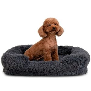 Nisrada Fluffy Plush Orthopedic foam Dog Bed & Cat Bed - Anti-Slip Pet Bed Crate Pad - Machine Washable Kennel Nest Cozy Sleeping Mat for Extra Large Dogs