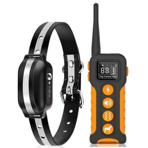 PaiPaitek Dog Training Collar Remote Dog Anti Bark collar Dog Collar With Beep(9 diffrent sounds) Vibration & Static Shock Rechargeable IPX7 3600Ft .(1 Dog)