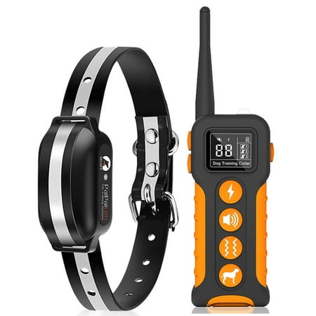 PaiPaitek Dog Training Collar Remote Dog Anti Bark collar Dog Collar With Beep(9 diffrent sounds) Vibration & Static Shock Rechargeable IPX7 3600Ft .(1 Dog)