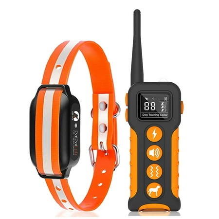 PaiPaitek Dog Training Collar Remote Dog Anti Bark collar Dog Collar With Beep(9 diffrent sounds) Vibration&Static Shock Rechargeable IPX7 3600Ft(1 Dog)