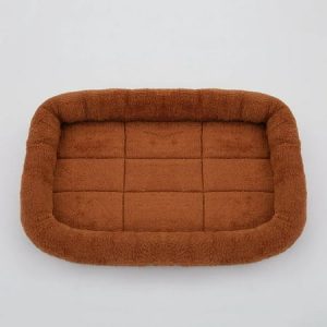 Pet Dog Bed Soft Plush Square Kennel Cat Large Medium Small Dogs Bed Cushion Pet Accessories Cat Dog Sleep Pad House