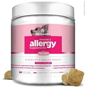 Pet Parents USA Dog Allergy Relief 4g 90 Count + Dog Immune Support Dog Itch Relief Dog Seasonal Allergies - Dog Anti Itch + Hot Spot Treatment - Salmon Oil for Dogs Bio-Mos Omega 3 for Dogs