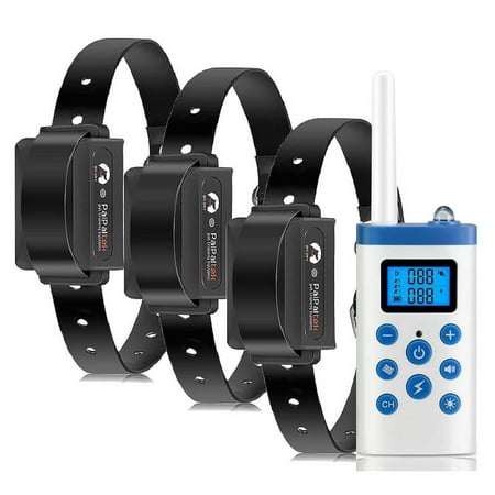 PetJoy 2 IN 1 Remote Dog Training Collar Bark Collar 3600ft Range Shock Collar with 3 Modes Beep Vibration &Static Shock(3 Dogs)