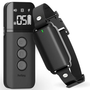 PetSpy N20 Dog Training Shock Collar for Small Dogs Medium and Large Dogs 1640 Yards Shock Collar with Vibration Electric Shock and Beep Waterproof and Rechargeable Remote E-Collar (Dark Grey