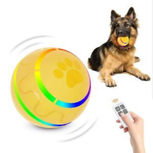 Remote Control Dog Balls Peppy Pet Ball for Dogs Aggressive Chewers Toy Automatic Interactive Rolling & Shaking Pet Gifts