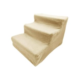 Tooyful Dog Stairs Pet Steps Dog Ramp Detachable Washable Soft for Small Dogs Cats Portable Dog Ladder Pet Cat Stairs for Car Couch Sofa Indoor Home