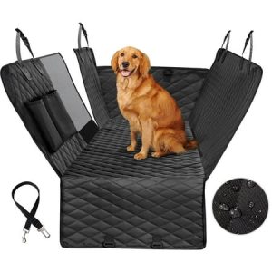 Vailge Dog Seat Cover for Back Seat 100% Waterproof Dog Car Seat Covers with Mesh Window Scratch Prevent Antinslip Dog Car Hammock Car Seat Covers for Dogs Dog Backseat Cover for Cars Standard
